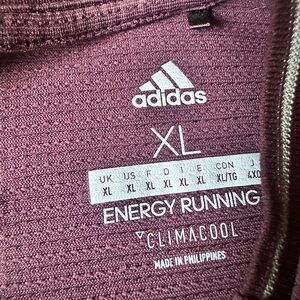 Adidas Maroon ClimaCool Energy Running Shirt XL